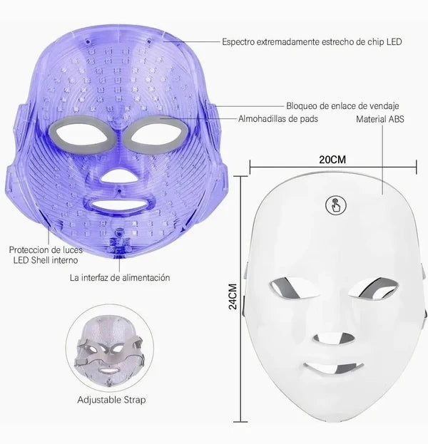 Mascara Led Facial (7 Colores de terapia)