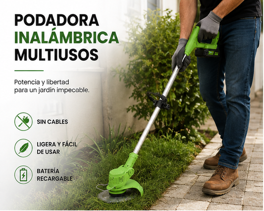 Podadora inalámbrica multiuso desbrozadora