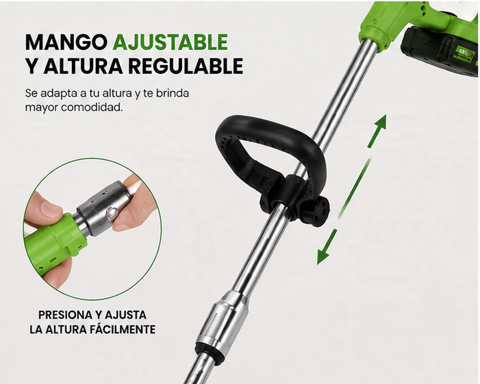 Podadora inalámbrica multiuso desbrozadora